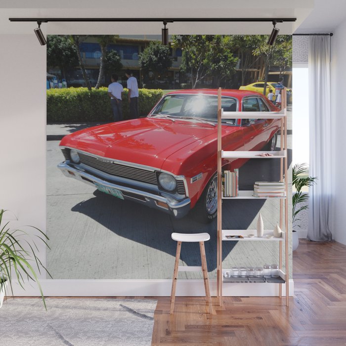 Vintage 350 Nova Classic American Muscle car automobile transportation color photography / photographs poster posters Wall Mural