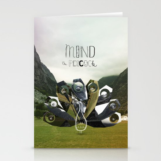 Mind the Peacock! Stationery Cards