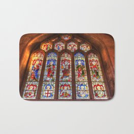 Stained Glass Abbey Window Bath Mat | Gothicarchitecture, Bathhistory, Abbey, Bathengland, Gothic, Bathabbey, Cityofbath, Royalbath, Bathstainedglass, Perpendiculargothic 