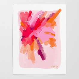 Vibrant Pink Splash Poster