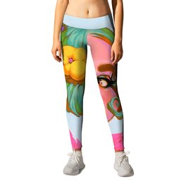 FINESSE 70 Leggings | Cebollero, Painting, Glamrock, Davidbowie, Acrylic, Colorful, Anime, Johncebollero, Curated 