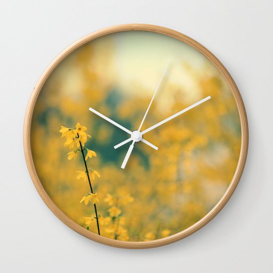 Forsythia Wall Clock