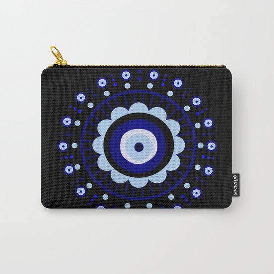 Evil Eye Flower Burst Carry-All Pouch