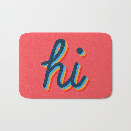 Hi - pink version Bath Mat