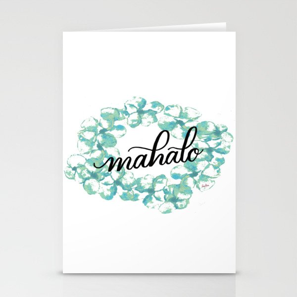 Thank you Mahalo from Hawaii Stationery Cards