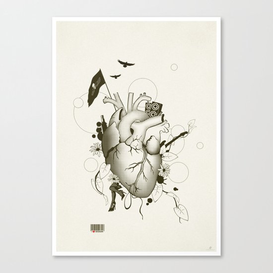 I Love Design Canvas Print