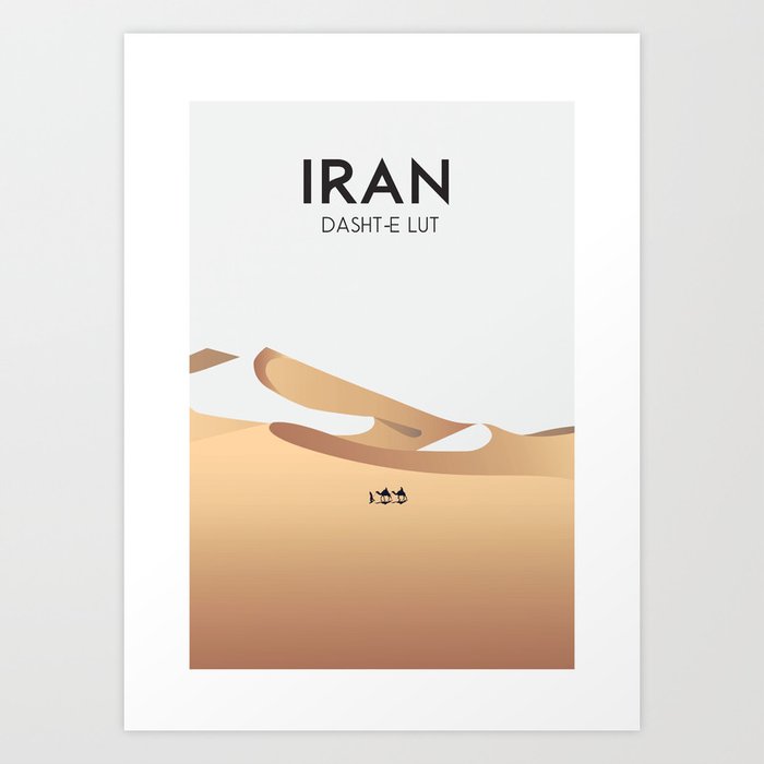 Vermoorden Kapper verkouden worden Iran | Desert| Vintage Travel Poster | Home & Living| Wall Décor 8" X 10" , 13" X 18,17" X 22,21" Art Print by caravanstudiodesign | Society6