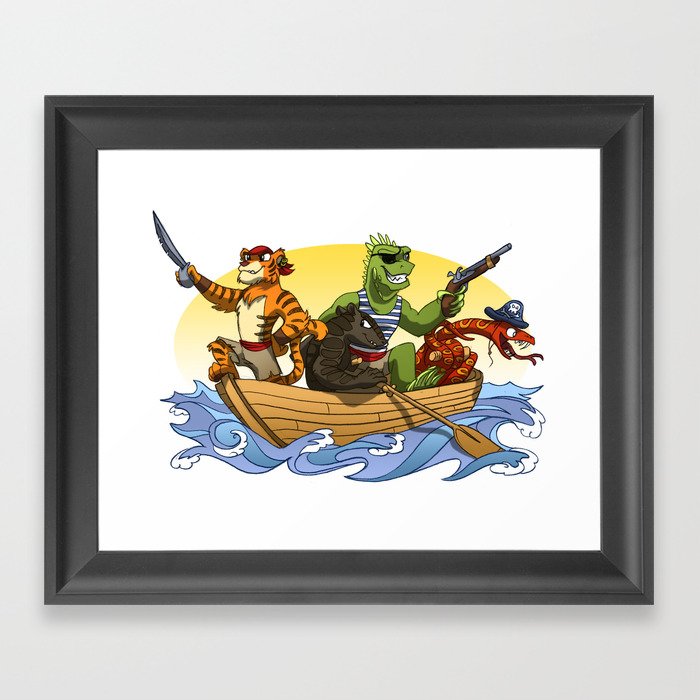 Them pirates! Framed Art Print