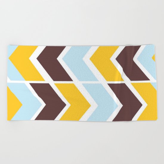 tribal pattern Beach Towel