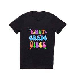 1st First Grade Vibes Back-To-School Student Teacher T Shirt