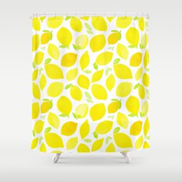 Beautiful Lemon Pattern Shower Curtain