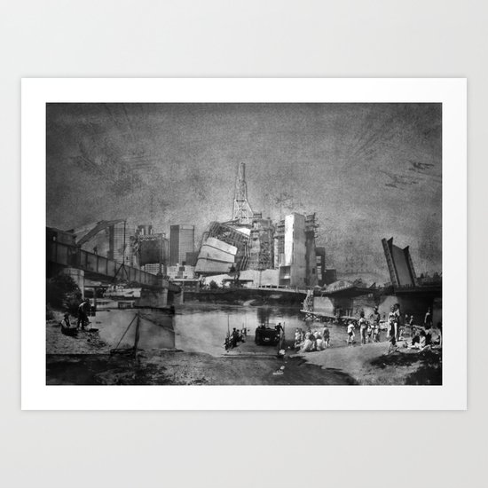 Rivercrossing Art Print