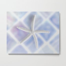 Blue Starfish Art by Murray Bolesta! "ArtfulNotions #175"  Metal Print | Skyblue, Abstractnature, Bathdecor, Bathroomart, Peaceful, Bathroomwalldecor, Serene, Restful, Starfishdecor, Seastarart 