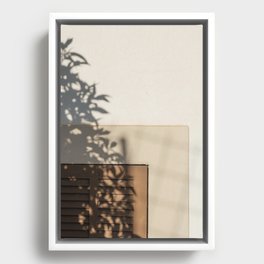 Shadow House Facade Framed Canvas