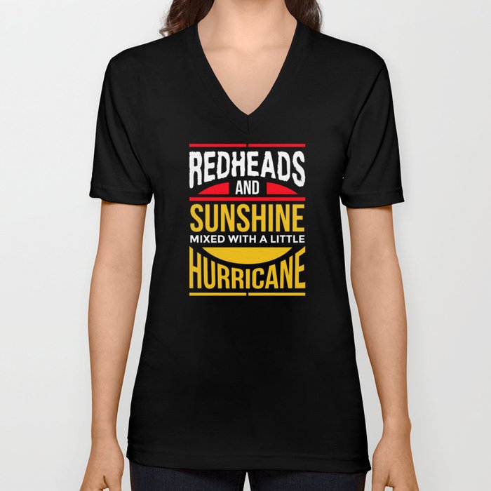 Redhead Sunshine Mc1r Red Hair V Neck T Shirt