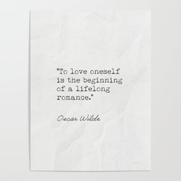 Oscar Wilde int quotes Poster