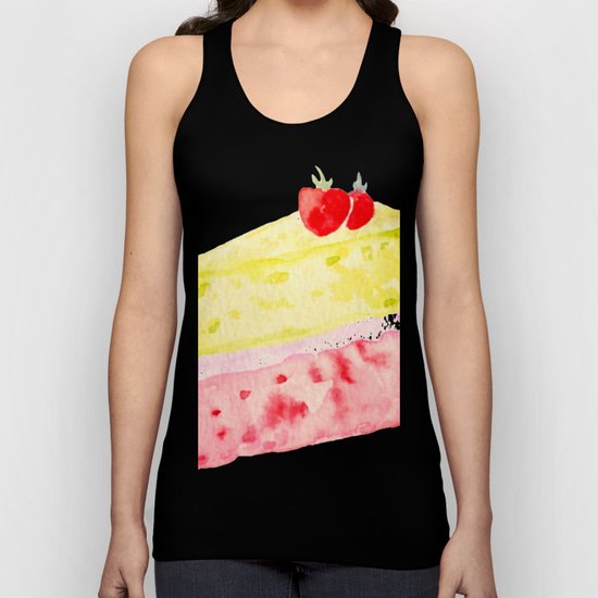 Lemon & Strawberry Cake Unisex Tank Top