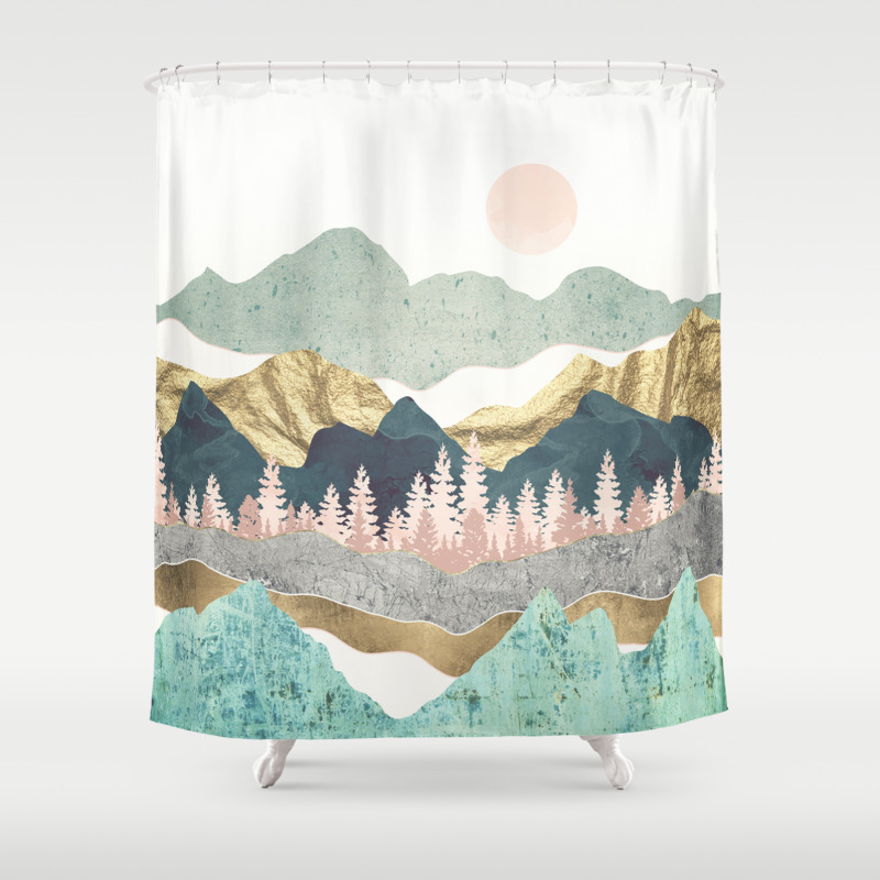 Summer Vista Shower Curtain By Spacefrogdesigns Society6