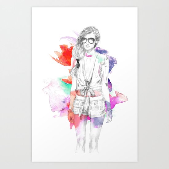 Top Shop Runway Art Print