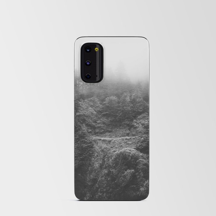 Fog on the Coast | Black and White | Landscape Photography Android Card Case
