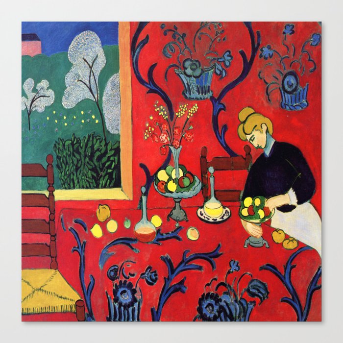 Henri Matisse Harmony in Red Canvas Print