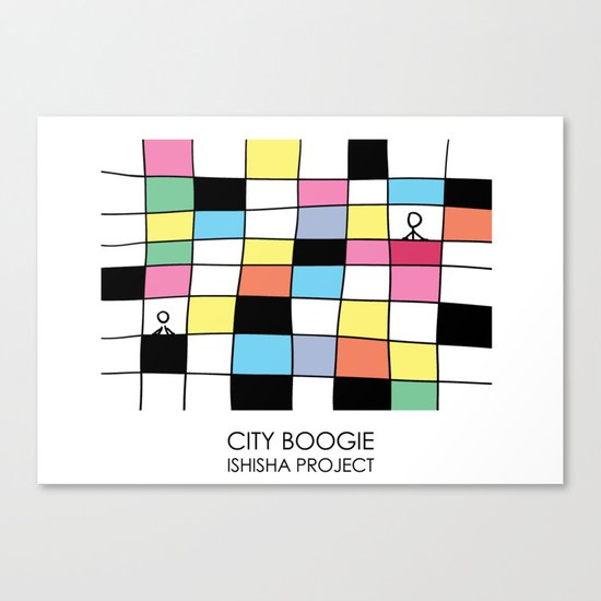 CITY BOOGIE by ISHISHA PROJECT Canvas Print