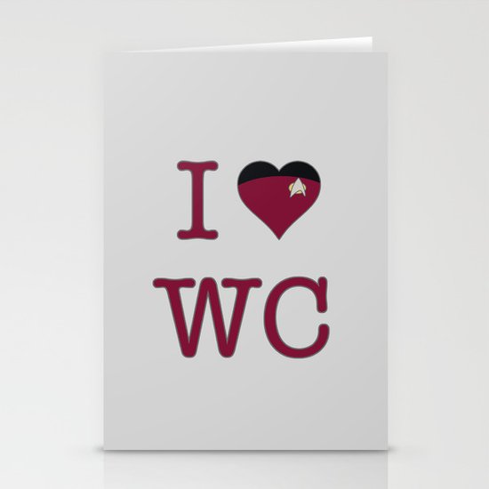 I Heart Wesley Crusher Stationery Cards