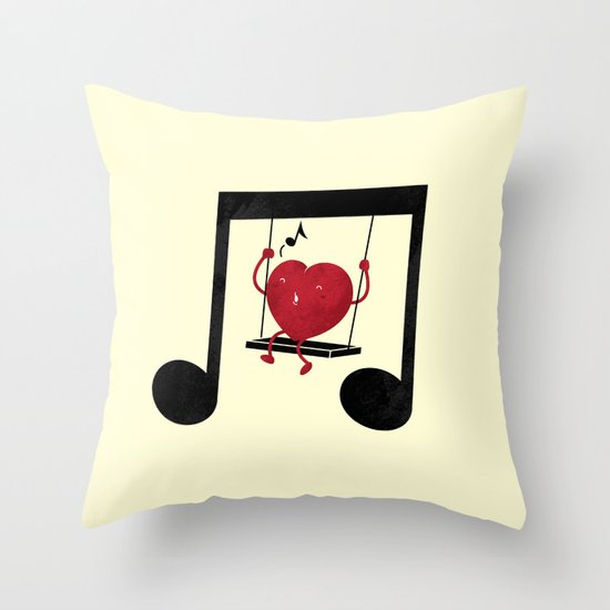 swing a LOVE song Throw Pillow