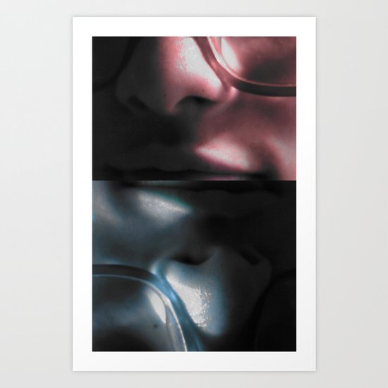 3D glasses Art Print