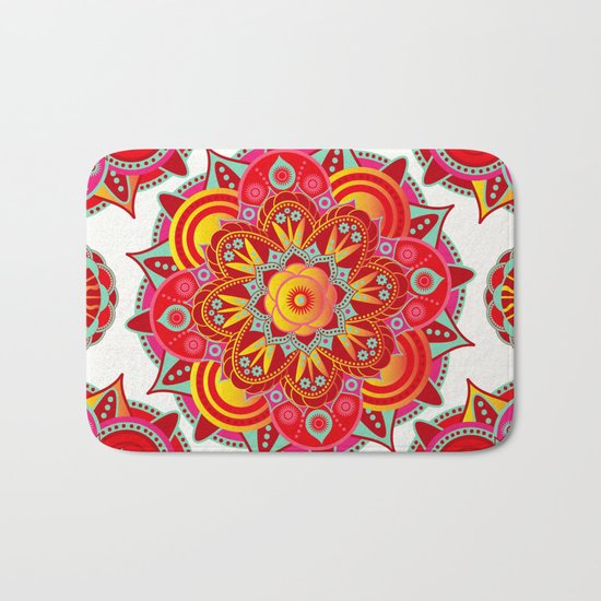 Root Chakra Mandala Bath Mat