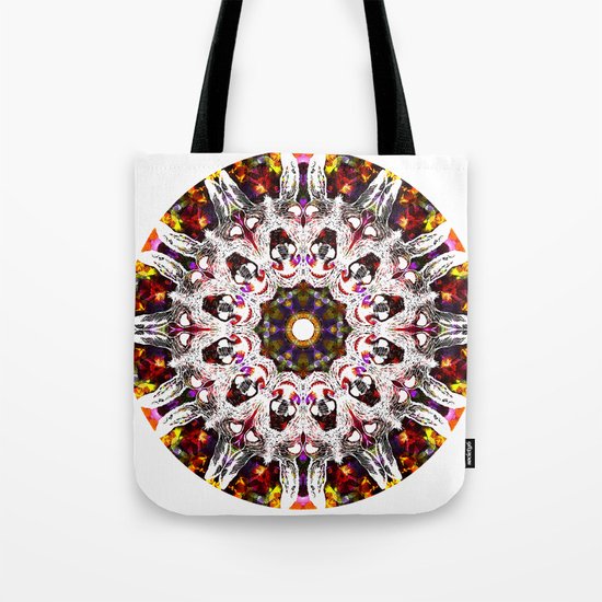 Donkey Flower Kaleidoscope Tote Bag