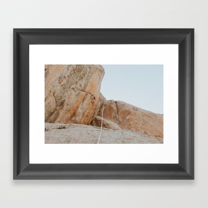 Rock Climbing Framed Art Print
