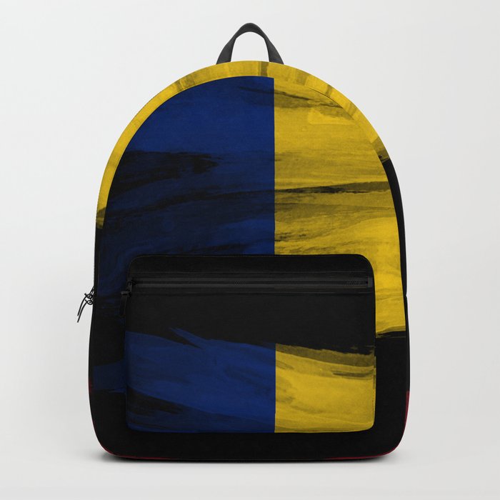 Romania flag brush stroke, national flag Backpack