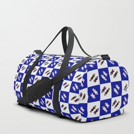 Chess Check blue white Duffle Bag