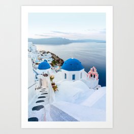 Beautiful Greece Ocean Views Art Print
