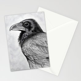 Corvus Corax (The Common Raven) Stationery Card