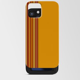Yellow and warm stripes iPhone Card Case