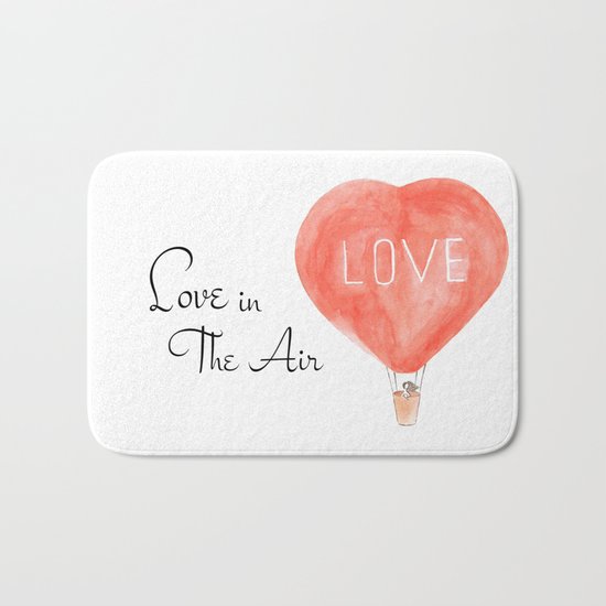 LOVE in the air Bath Mat