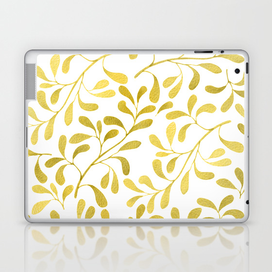 Golden Leaves Laptop Ipad Skin By Nadja1 Society6