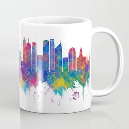 Melbourne Australia Skyline Coffee Mug | Illustration, Modern, Abstract, Poster, City, Art, Skyline, Watercolor, Downtown, Painting 