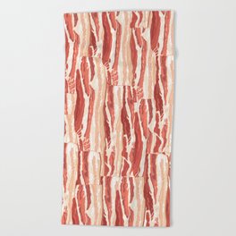 Bacon pattern Beach Towel