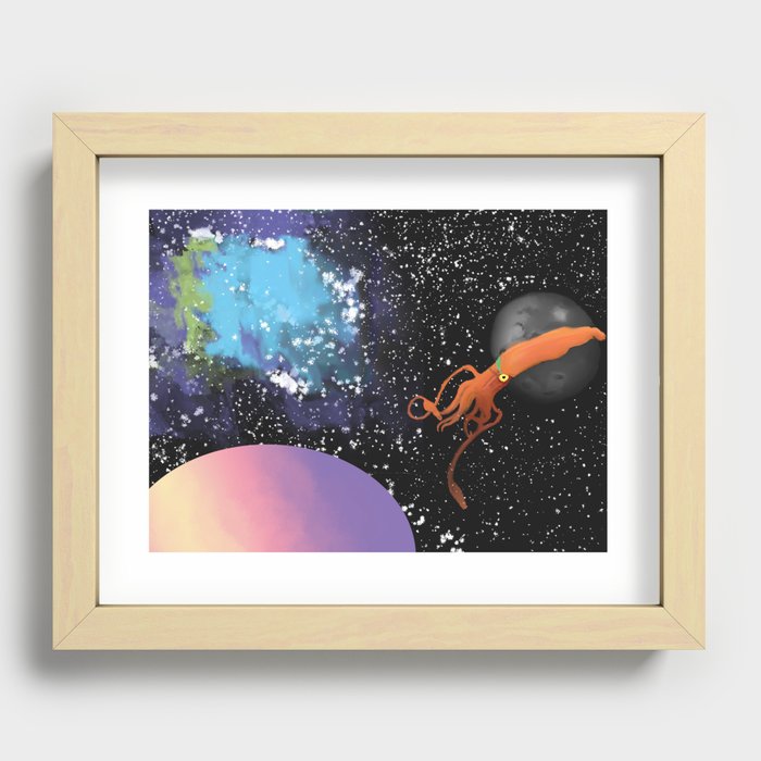 The Monster by the Moon Recessed Framed Print