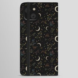 Crescent Moon Garden iPhone Wallet Case