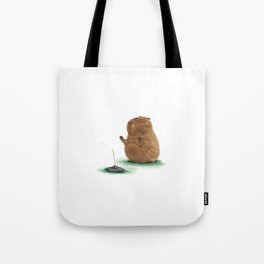 Meditating Capybara Tote Bag