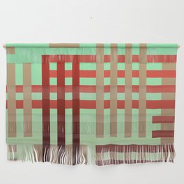 Modern Moroccan Tribal Green Wall Hanging