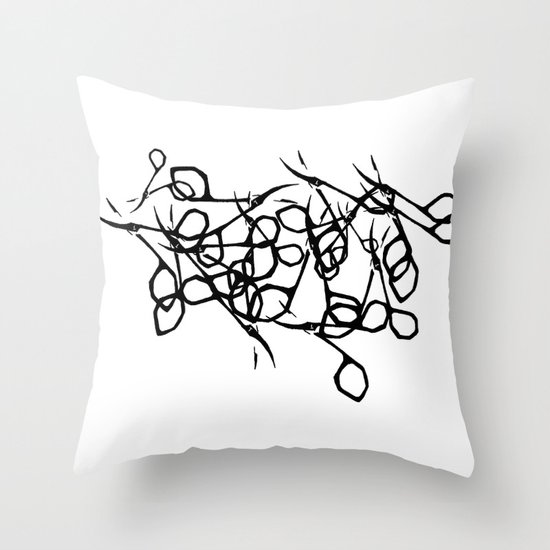 Scissors Throw Pillow