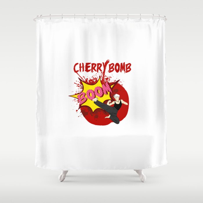 Cherry Bomb Shower Curtain