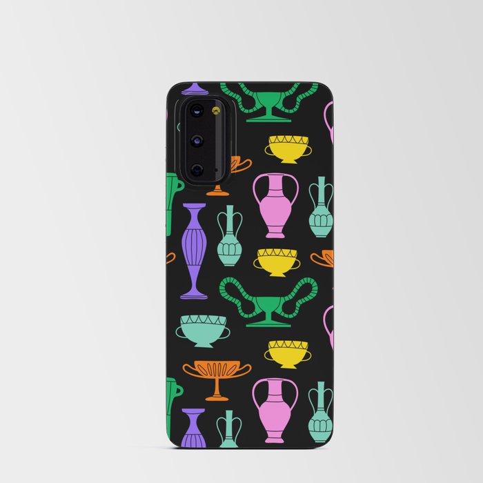 Classical greek vase decoration cartoon seamless pattern Android Card Case