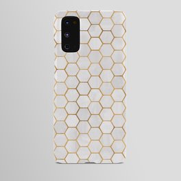 Neutral Geometric Hexagon Pattern Android Case