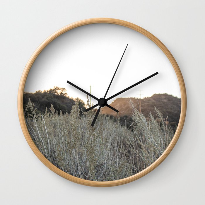 Minimalist Grassy Views Wall Clock